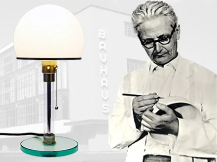 Wilhelm Wagenfeld - Designer der Leuchten WG24, WA24, WG25