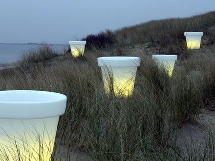 Leuchtobjekt Bloom Pot mit Beleuchtung