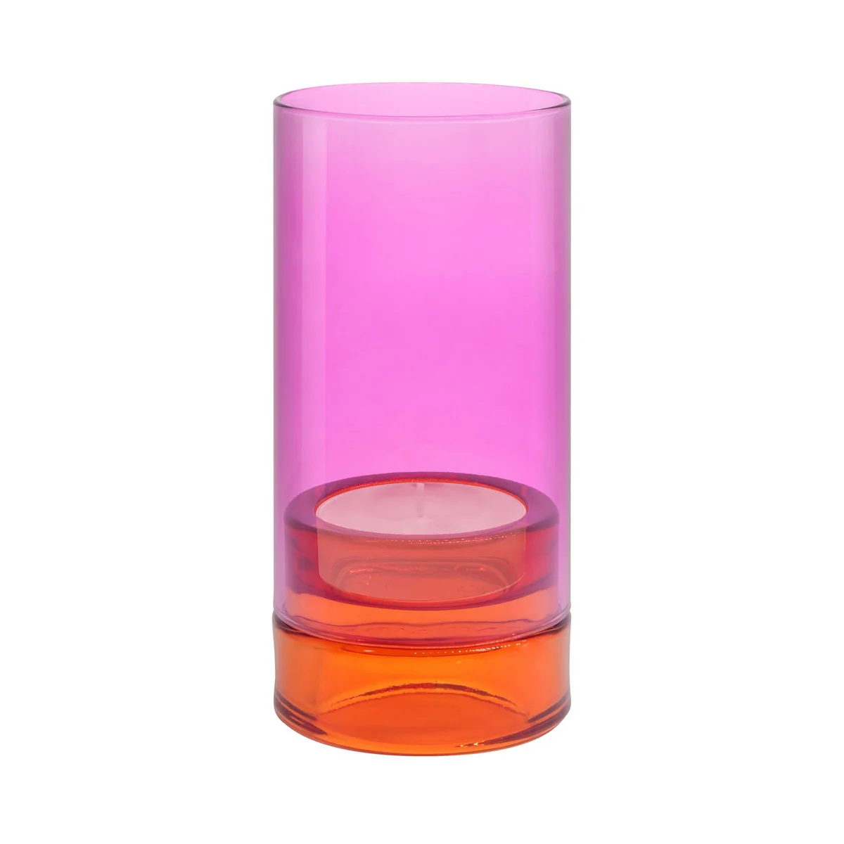 Remember Windlicht Lys Pink - 19 cm hoog - modern design WL10