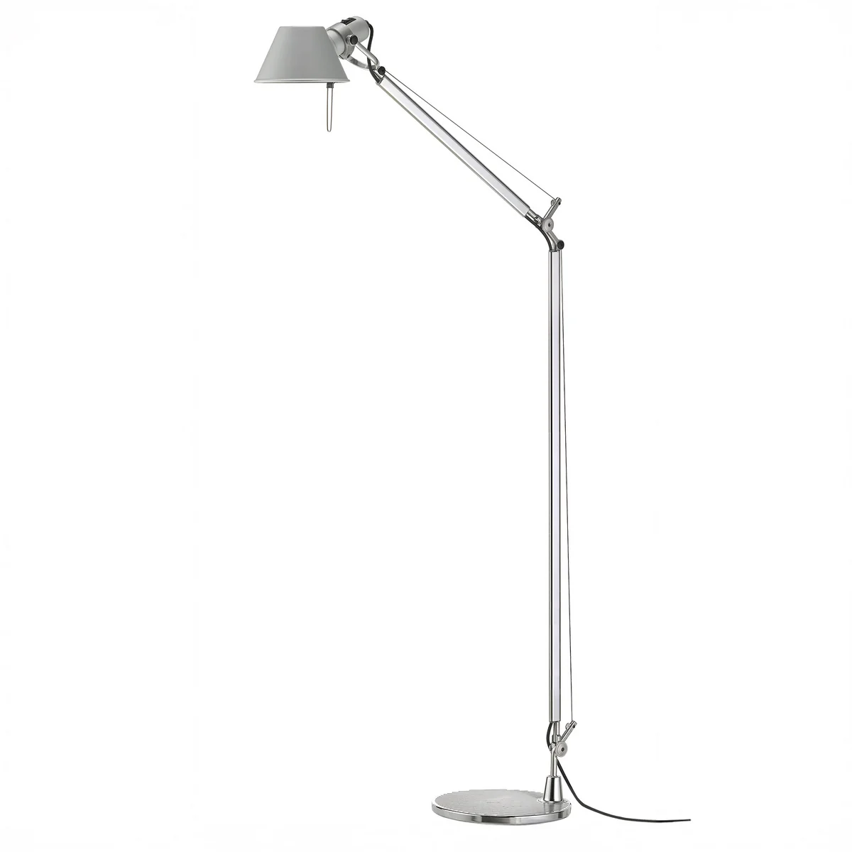Artemide - Tolomeo Lettura Leseleuchte, Ø 18 cm, alusilber