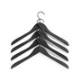 HAY - Soft Coat Kleiderbügel slim, schwarz (4er-Set)