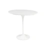 Knoll - Saarinen Tulip Beistelltisch rund, H 52 x Ø 51 cm, Laminat weiss / weiss