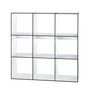 Hans Hansen - Bibliothek Modulregal HP 3 x 3, weiss
