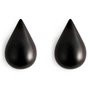 Normann Copenhagen - Dropit Wandhaken - gross, schwarz (2er Set)
