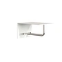 Frost - Unu Wandgarderobe mit Haken und Stange, 200 mm, weiss / poliert