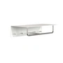 Frost - Unu Wandgarderobe mit Haken und Stange, 600 mm, weiss / poliert