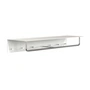 Frost - Unu Wandgarderobe mit Haken und Stange, 1000 mm, weiss / poliert
