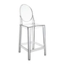 Kartell - One More Barhocker H 75 cm, glasklar