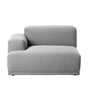 Muuto - Connect Sofa, Eckelement A (Armlehne links), Remix 2 hellgrau (123)