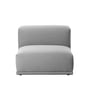 Muuto - Connect Sofa, kurzes Mittelteil D, Remix hellgrau (123)