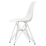 Vitra - Eames Plastic Side Chair DSR, verchromt / weiss (Filzgleiter basic dark)