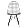 Vitra - Wire Chair DKW, basic dark / Gestell Ahorn schwarz, Filzgleiter (ohne Bezug)