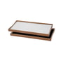 ArchitectMade - Tablett Turning Tray, 23 x 45 cm, schwarz / weiss