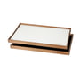 ArchitectMade - Tablett Turning Tray, 30 x 48 cm, schwarz / weiss