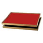 ArchitectMade - Tablett Turning Tray, 38 x 51 cm, schwarz / rot