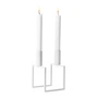 Audo - Kubus Line Kerzenhalter, weiss