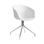 Hay - About A Chair AAC 20, Aluminium poliert / white 2.0
