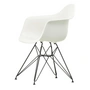 Vitra - Eames Plastic Armchair DAR, basic dark / weiss (Filzgleiter basic dark)	