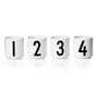Design Letters - Porzellan Mini-Becher (4er-Set), weiss