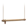 Lind DNA - Swing Hängegarderobe M (80 cm), Eiche natur / Leder natur