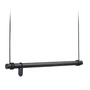 Lind DNA - Swing Hängegarderobe M (80 cm), Eiche schwarz / Leder schwarz