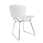 Knoll - Bertoia Kunststoff-Stuhl, Chrom / weiss