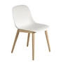 Muuto - Fiber Side Chair Wood Base, Eiche / weiss
