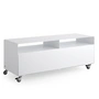 Müller Möbelfabrikation - R 109N Sideboard mit Klapptür auf Rollen, signalweiss seidenmatt (RAL 9003)