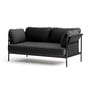 Hay - Can Sofa, 2-Sitzer, grau / Canvas grau