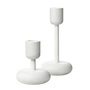 Iittala - Nappula Kerzenständer, 2er-Set, 107+183 mm, weiss