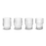 Ferm Living - Ripple Gläser, klar (4er-Set)