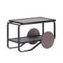 Artek - 901 Servierwagen, Birke schwarz, schwarz / torf / kohle (Hella Jongerius Edition)