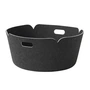 Muuto - Restore Runder Aufbewahrungskorb, black melange