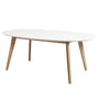 Andersen Furniture - DK10 Ausziehtisch oval, Eiche geölt / weiss