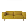 Muuto - Rest Sofa, 2 Sitzer, senfgelb (Hallingdal 457) / Eiche Natur