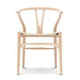 Carl Hansen - CH24 Wishbone Chair, Buche geseift / Naturgeflecht