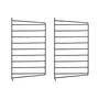 String - Wandleiter für String Regal 50 x 30 cm (2er-Set), schwarz