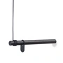 Lind DNA - Wall Swing Wandgarderobe 50 cm, Eiche schwarz / Leder schwarz