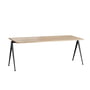 Hay - Pyramid Desk, 200 x 75 cm, Eiche matt / schwarz