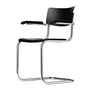 Thonet - S 43 F Stuhl, Chrom / Buche schwarz gebeizt (TP 29)