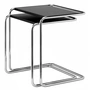 Thonet - B 97 Satztisch-Set, Chrom / Decklack tiefschwarz  (RAL 9005)