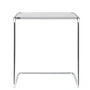 Thonet - B 97 a Satztisch, Chrom / Decklack reinweiss (RAL 9010)