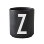 Design Letters - AJ Porzellan Becher Z, schwarz