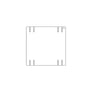 Plattenbau, weiss - Seitenwand 22cm, Fachhöhe: 25cm