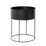 Ferm Living - Plant Box rund, schwarz
