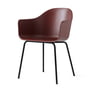 Audo - Harbour Chair (Stahl), schwarz / burned red