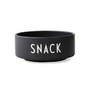 Design Letters - Snack Schale, schwarz / weiss