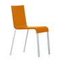 Vitra - .03 Stuhl stapelbar, pulverbeschichtet silber glatt / mango (Filzgleiter)