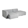 HAY - Mags Sofa 2,5 Sitzer, Kombination 3, Armlehne links / hellgrau (Hallingdal 130) (EU)