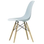 Vitra - Eames Plastic Side Chair DSW RE, Esche honigfarben / eisgrau (Filzgleiter weiss)